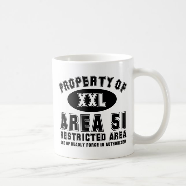 Caneca De Café Propriedade da área 51 (Direita)