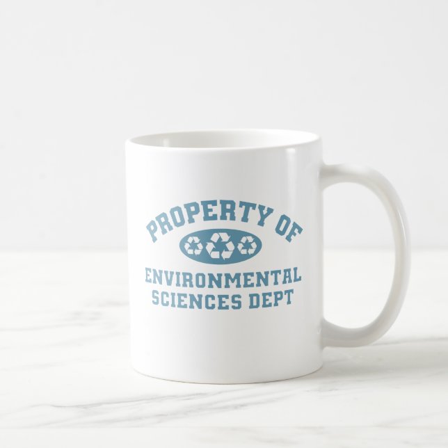 Caneca De Café Propriedade Das Ciências Ambientais (Direita)