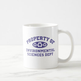 Caneca De Café Propriedade Das Ciências Ambientais (Roxo)