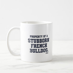 Caneca De Café Propriedade de um Desi Vintage de um Bulldog Franc