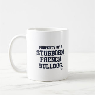 Caneca De Café Propriedade de um Desi Vintage de um Bulldog Franc