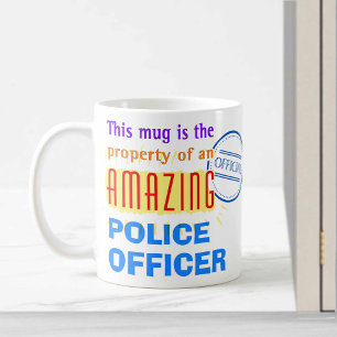 Caneca De Café Propriedade de um policial incrível
