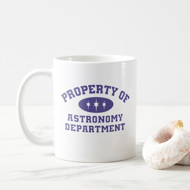 Caneca De Café Propriedade Do Departamento De Astronomia (Com Donut)