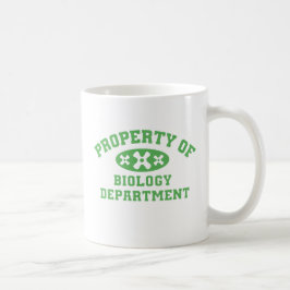 Caneca De Café Propriedade Do Departamento De Biologia