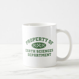 Caneca De Café Propriedade Do Departamento De Ciências Da Terra