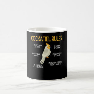 Caneca De Café Proprietário da Cockatiel Oferece Pássaro Cockat