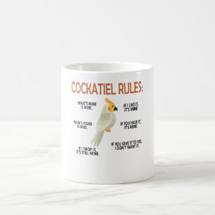 Caneca De Café Proprietário da Cockatiel Oferece Pássaro Cockatie
