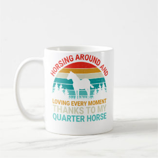Caneca De Café Proprietário de Cavalo Americano Quarto de Milha C