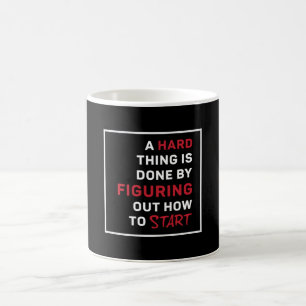 Caneca De Café Proprietário De Negócios Uma Coisa De Duro É Fe