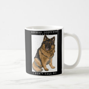 Caneca De Café Proprietário Orgulhoso do German shepherd, eu não