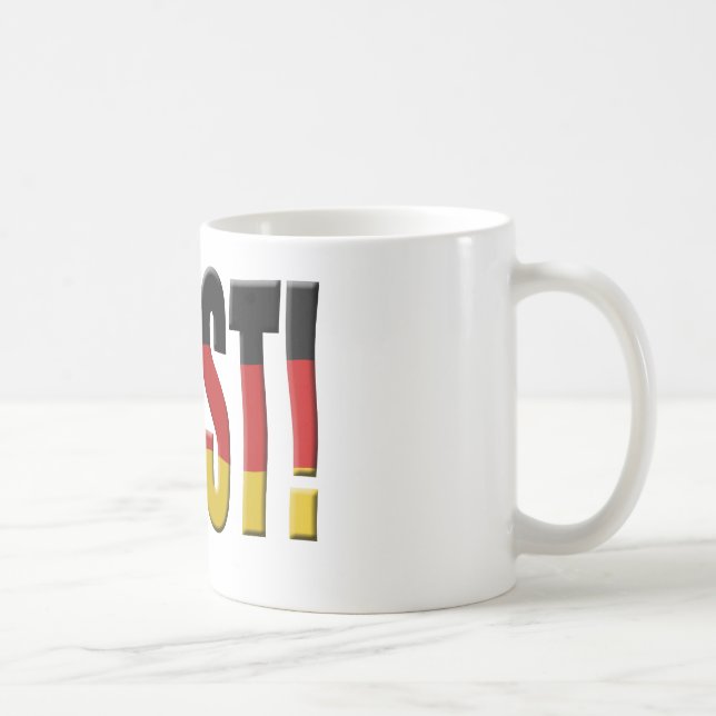 Caneca De Café Prost! bandeira alemã (Direita)