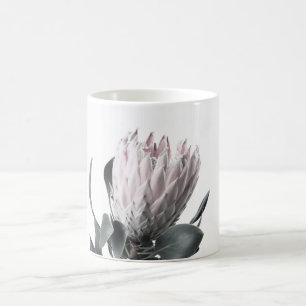 Caneca De Café Protea cor-de-rosa bonito