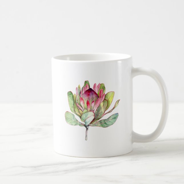 Caneca De Café Protea Flor (Direita)