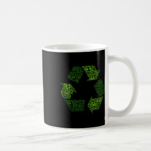 Caneca De Café Proteção ambiental da Bicicleta do reciclagem