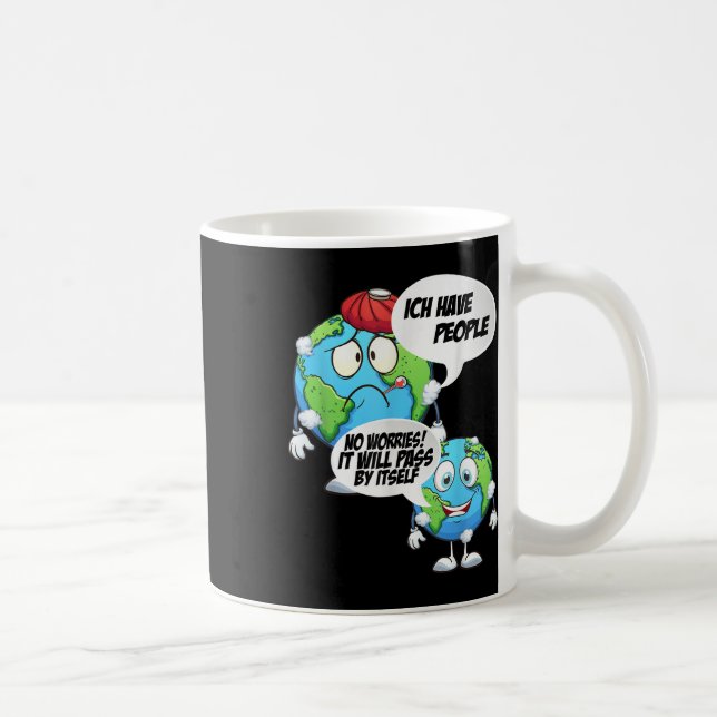 Caneca De Café Proteção Ambiental Doença Pessoas Terra (Direita)