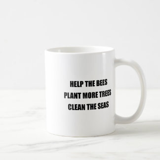 Caneca De Café Proteção Ambiental - Salve As Abelhas, Plant Mo
