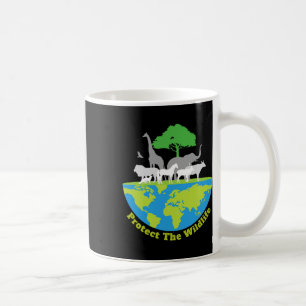 Caneca De Café Proteger a Natureza da Vida Selvagem Dia da Terra
