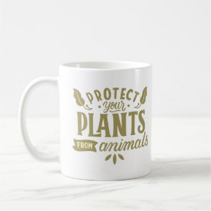 Caneca De Café proteger as suas plantas de animais