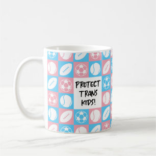 Caneca De Café Proteger Atletas Estudantes de Esportes Trans Kids