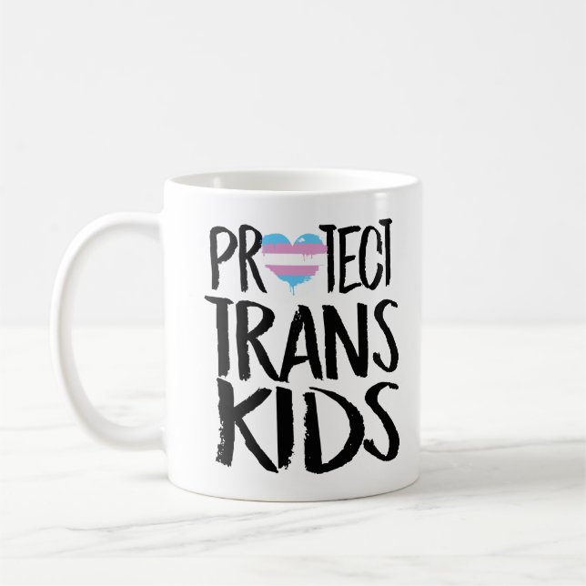 CANECA DE CAFÉ PROTEGER CRIANÇAS TRANS (Esquerda)