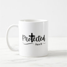 Protegido - Bíblia Psalm 91 Verse Scripture Mug