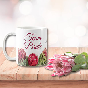 Caneca De Café Proteína Botânica Rosa Entorrada Floral Presente
