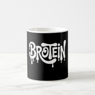 Caneca De Café Proteína Broteína Engraçada Bro Gym LGBTQ Orgulho 