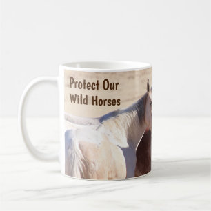 Caneca De Café Proteja Nossos Cavalos Selvagens