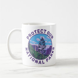 Caneca De Café Proteja o Apoio aos Nossos Parques Nacionais