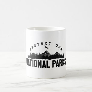 Caneca De Café Proteja o nosso apoio aos parques nacionais