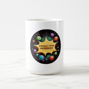 Caneca De Café Proteja Os Seus Probióticos Microbiométricos Para