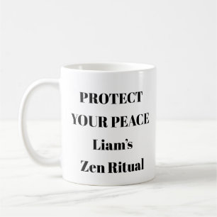 Caneca De Café Proteja sua caneta de autoatendimento motivacional