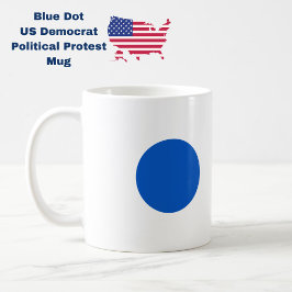 Caneca De Café Protesto Anti-Trump ao Apoio Democrata Azul dos EU
