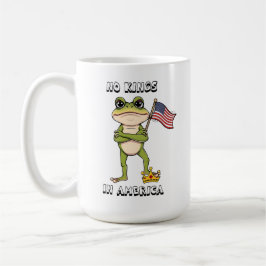 Caneca De Café Protesto Anti-Trump Sem Reis na América