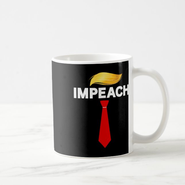 Caneca De Café Protesto Contra Trump para impeachment de Trump (Direita)