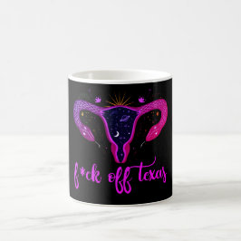 Caneca De Café Protesto do útero Celestial de Proibição do Aborto
