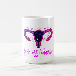 Caneca De Café Protesto do útero Celestial sobre o Aborto do Tenn