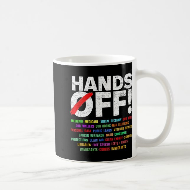 Caneca De Café Protesto Mão Contra Mulheres (Direita)