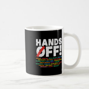 Caneca De Café Protesto Mãos Fora do Medicare Segurança Social Re