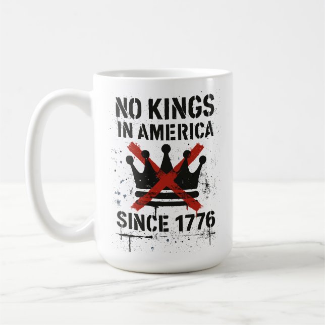 Caneca De Café Protesto no Dia Sem Reis na América (Esquerda)