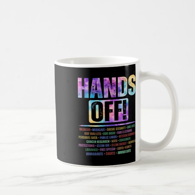 Caneca De Café Protestos Contra Segurança Social E Medicamento Pr (Direita)