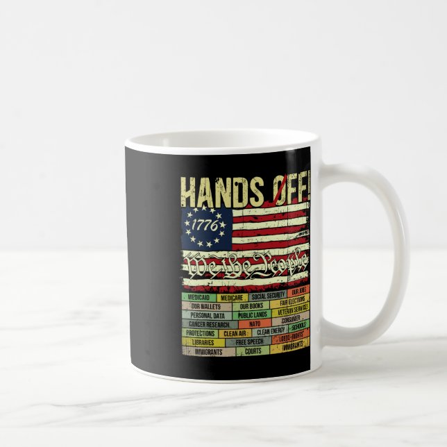 Caneca De Café Protestos Contra Segurança Social E Medicamento Pr (Direita)