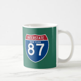 Caneca De Café Protetor da estrada nacional de New York NY I-87 -
