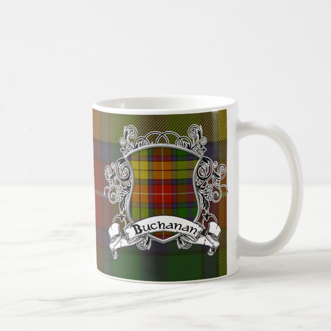 Caneca De Café Protetor do Tartan de Buchanan (Direita)