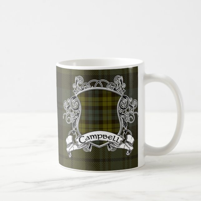Caneca De Café Protetor do Tartan de Campbell (Direita)