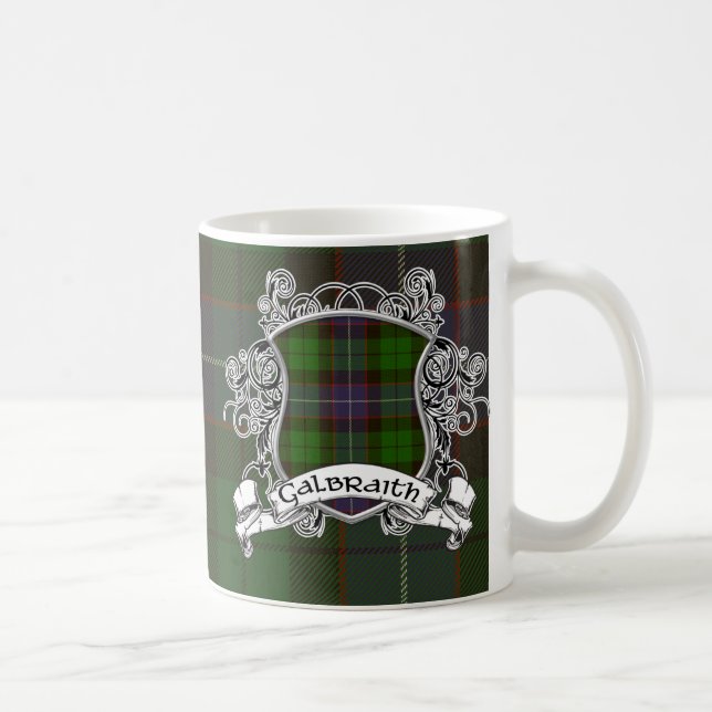 Caneca De Café Protetor do Tartan de Galbraith (Direita)