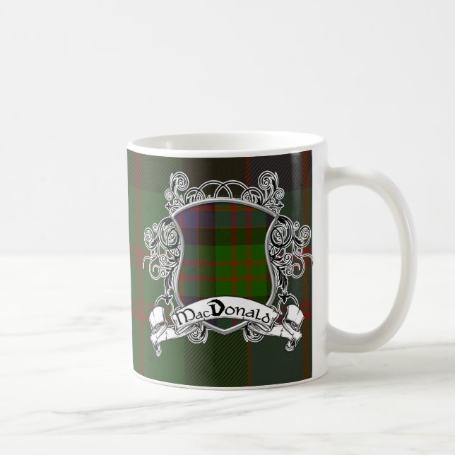 Caneca De Café Protetor do Tartan de MacDonald (Direita)