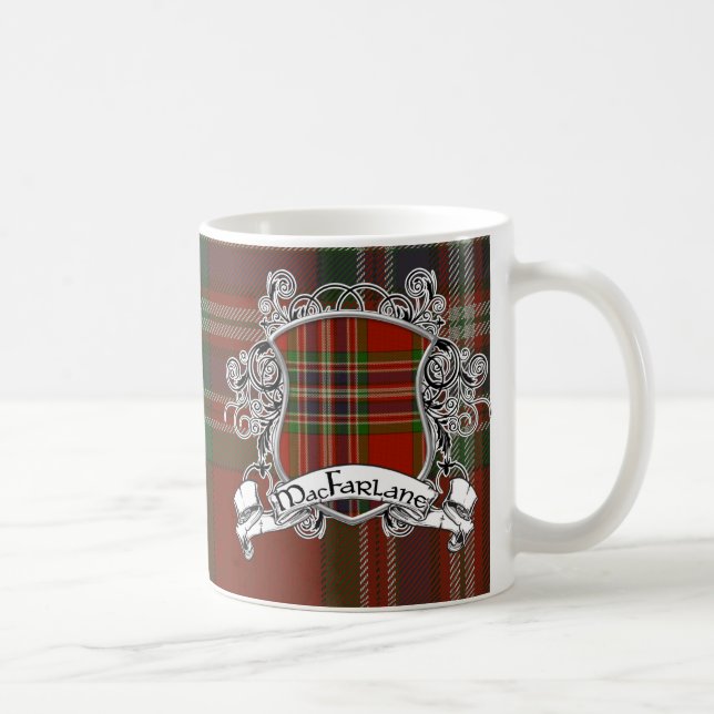 Caneca De Café Protetor do Tartan de MacFarlane (Direita)