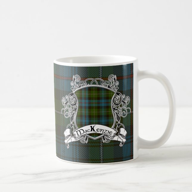 Caneca De Café Protetor do Tartan de MacKenzie (Direita)