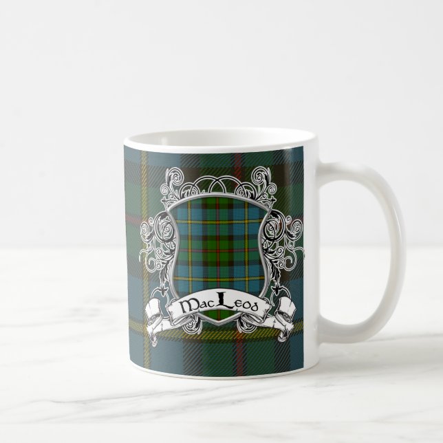 Caneca De Café Protetor do Tartan de MacLeod (Direita)